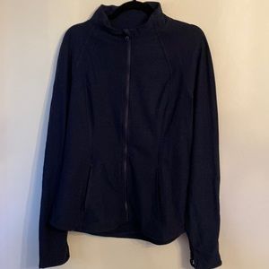 Yogalicious Zip Front Navy Blue Jacket Size XXL